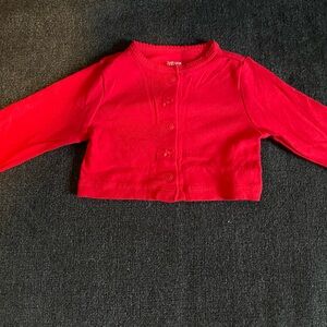 Red Kids Button-Up Shirt